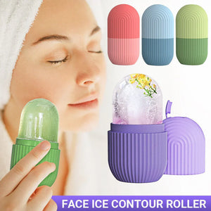 Silicon Ice Roller For Brighten, Tighten, and De-Puff Face & Neck